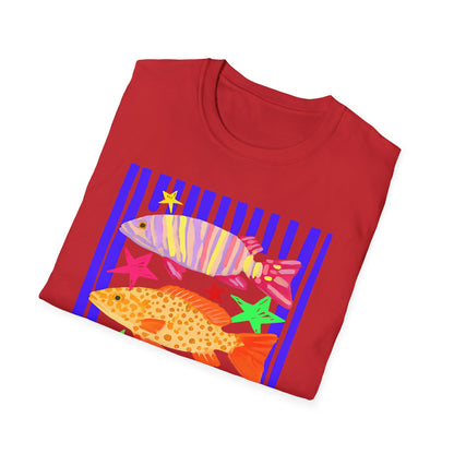 T-Shirt — Colorful Tropical Fish Graphic Tee
