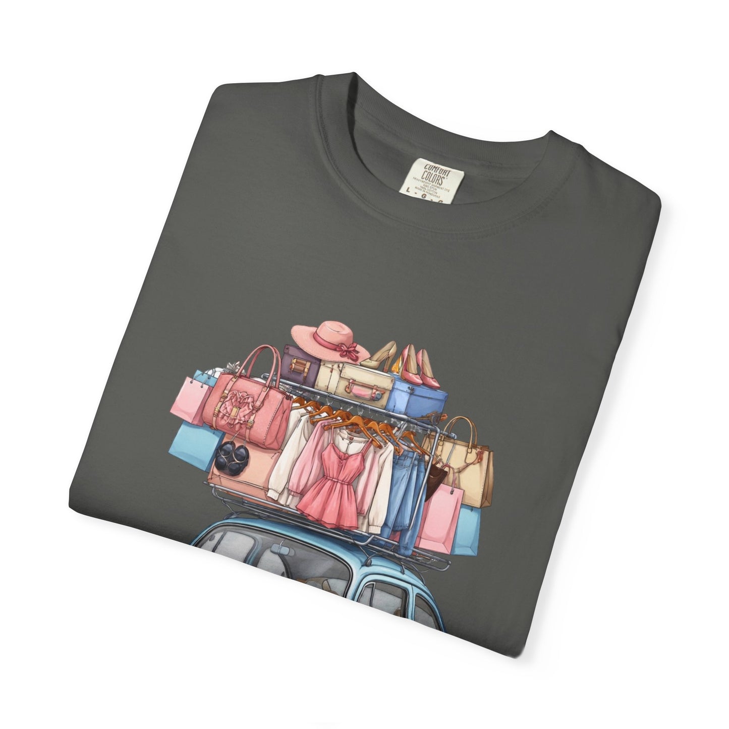 Retro Beetle Roadtrip T-Shirt — Vintage VW Bug with Luggage Graphic