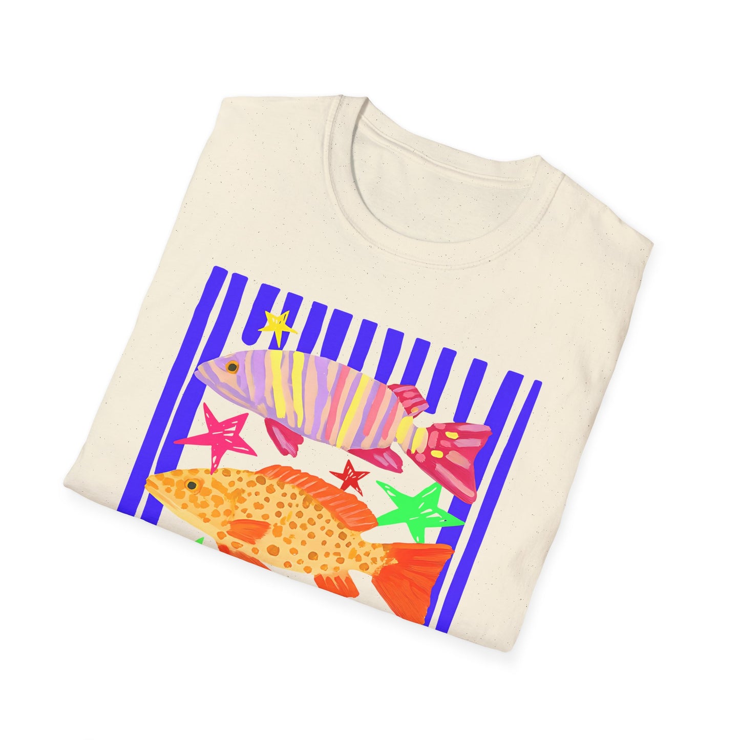 T-Shirt — Colorful Tropical Fish Graphic Tee