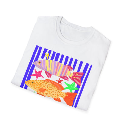 T-Shirt — Colorful Tropical Fish Graphic Tee