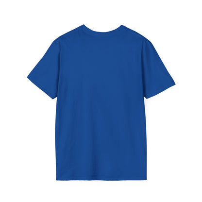 Motherhood Graphic T-Shirt — Pink Stripes & Blue Script