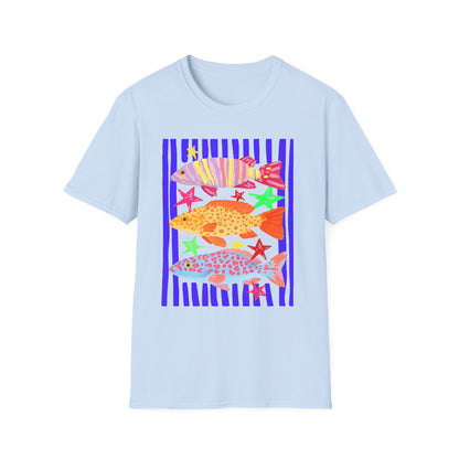 T-Shirt — Colorful Tropical Fish Graphic Tee