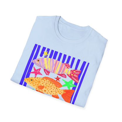 T-Shirt — Colorful Tropical Fish Graphic Tee