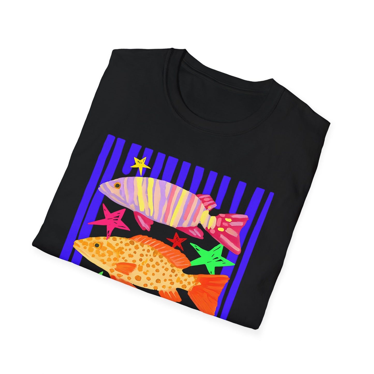 T-Shirt — Colorful Tropical Fish Graphic Tee